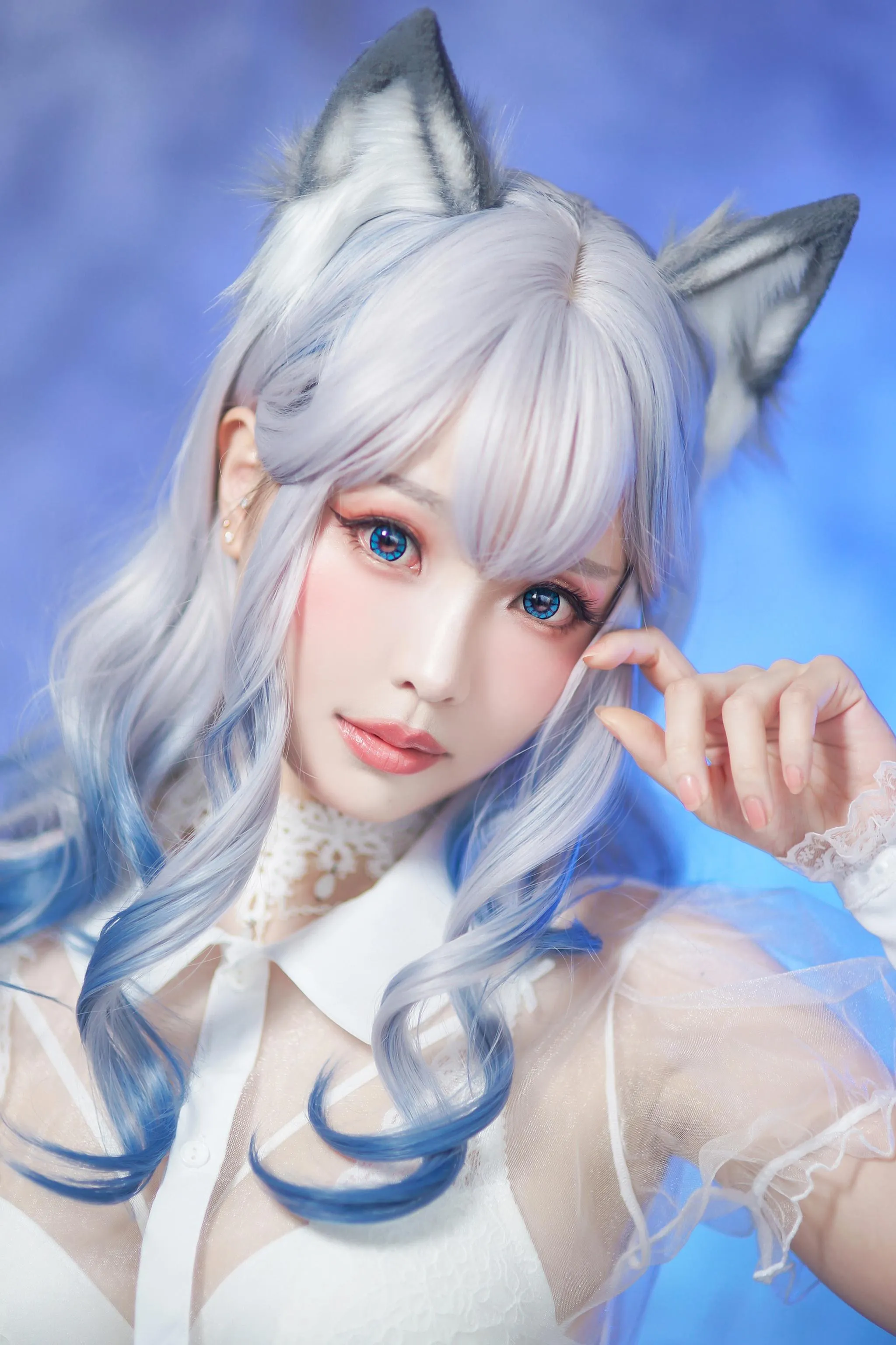 ElyEE子 – NO.43 猫耳白丝带 [48P]插图8
